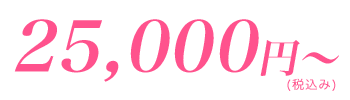 25,000円（税込み）